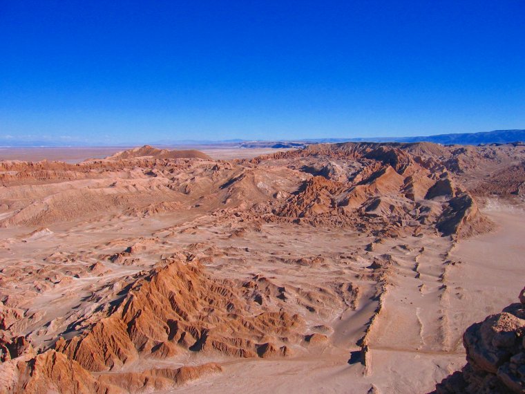 Überblick auf die Salzkordilliere bei San Pedro de Atacama