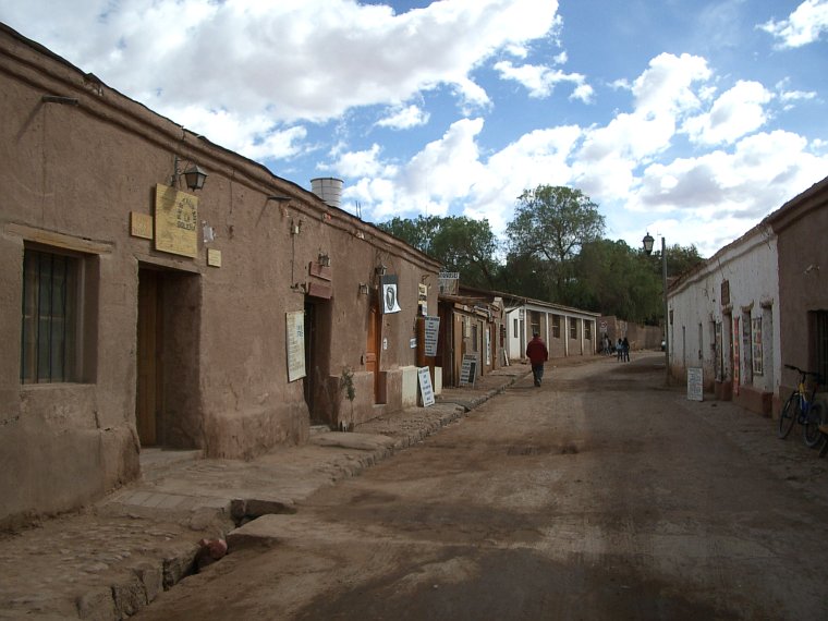 Hauptstraße in San Pedro de Atacama