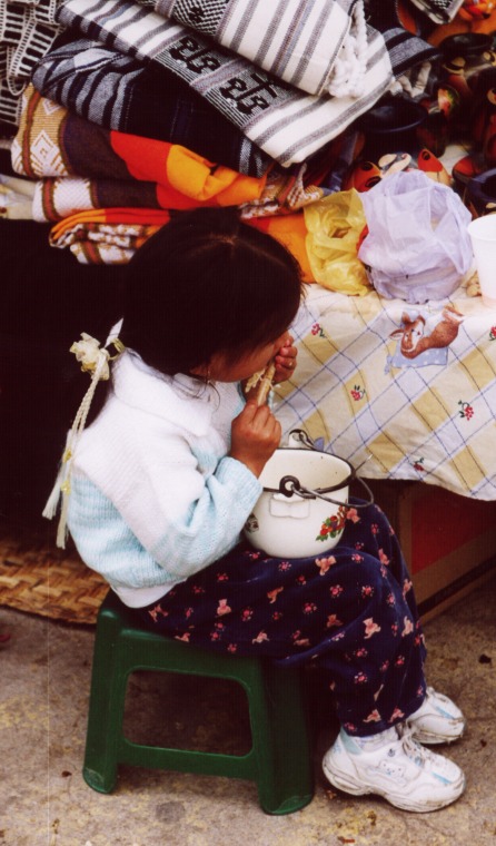 Marktszene in Otavalo
