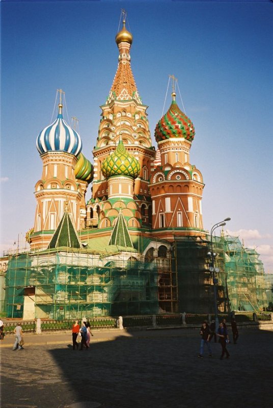 Die Basiliuskathedrale am Roten Platz in Moskau