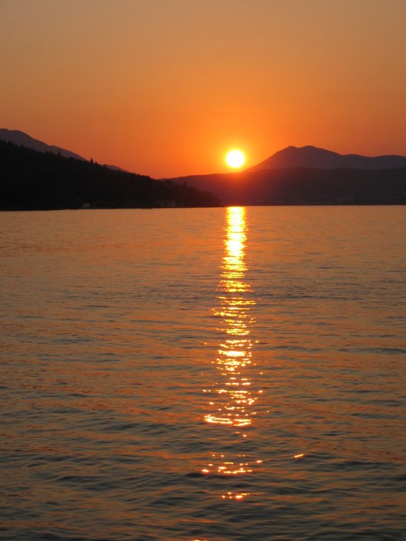 Sonnenuntergang über Korfu