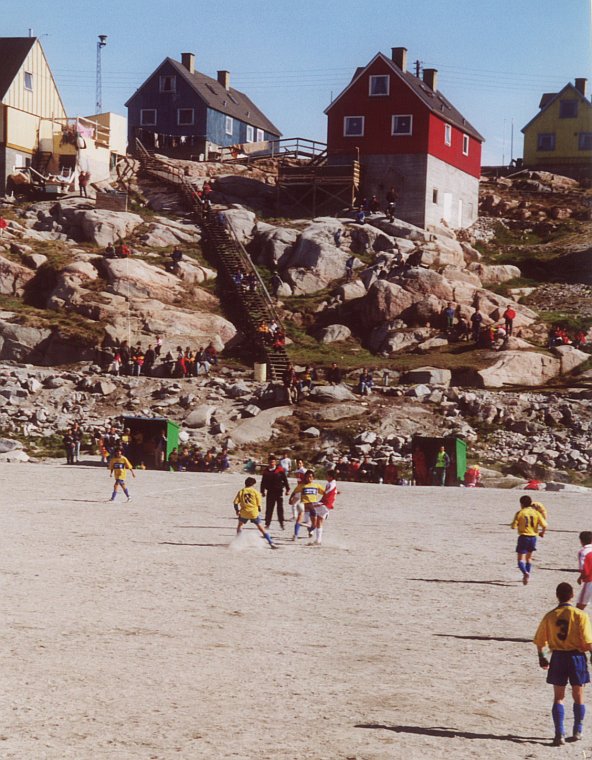 grönländisches Fußballspiel