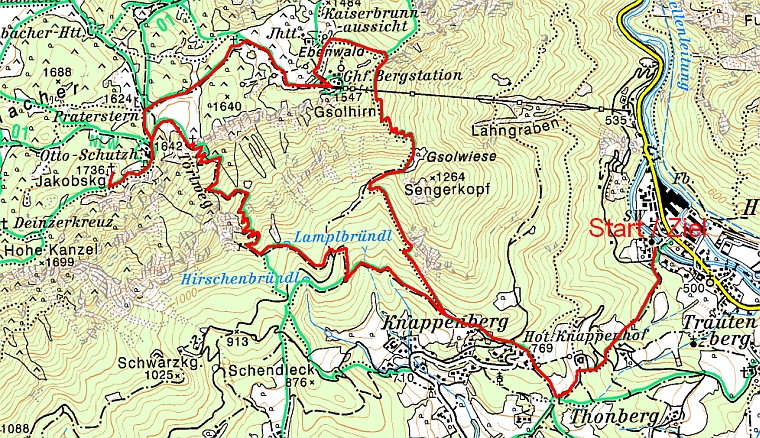 Route Törlkopf und Jakobskogel
