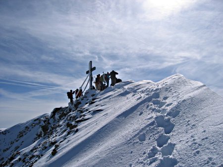 Blick zum Gipfel des Großen Wiesbachhorns