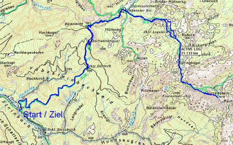 Route auf den Dürrenstein