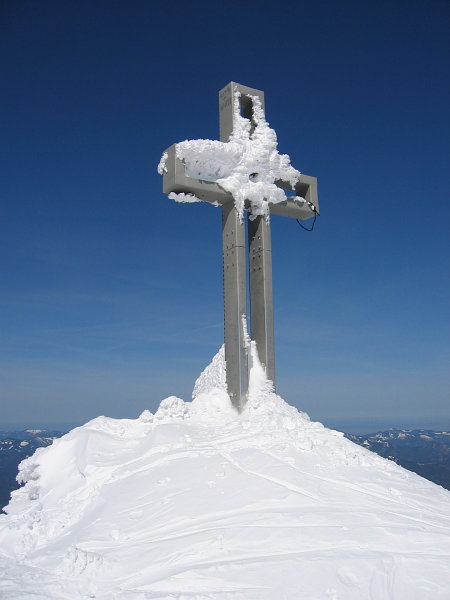 Gipfelkreuz am Schneeberg