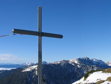 Gipfelkreuz der Messnerin