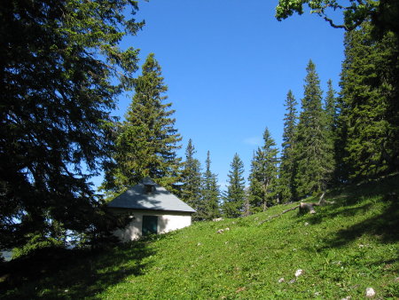 Jagdhütte oberhalb der Stadelwand