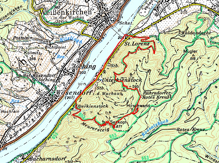 Route auf die Hirschwand und den Seekopf