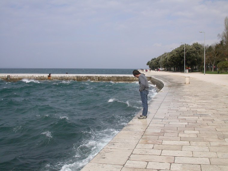 am Hafen in Zadar
